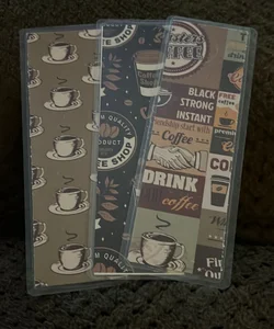 3 double sided laminated bookmark coffee 
