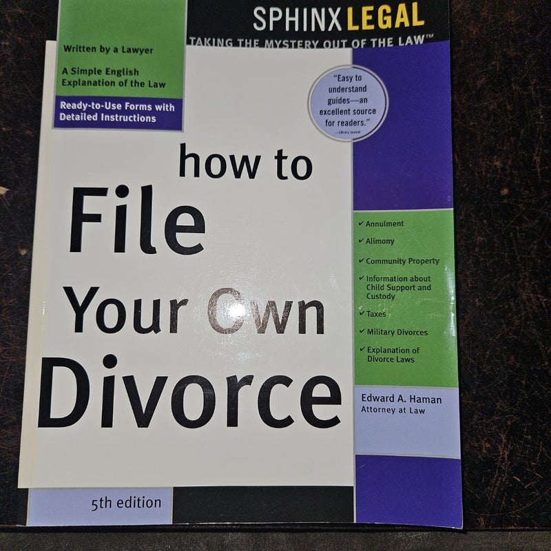 How to File Your Own Divorce