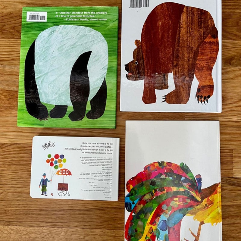 Set Bundle Eric Carle Children’s Books Board Hardcover Counting Animals Colors