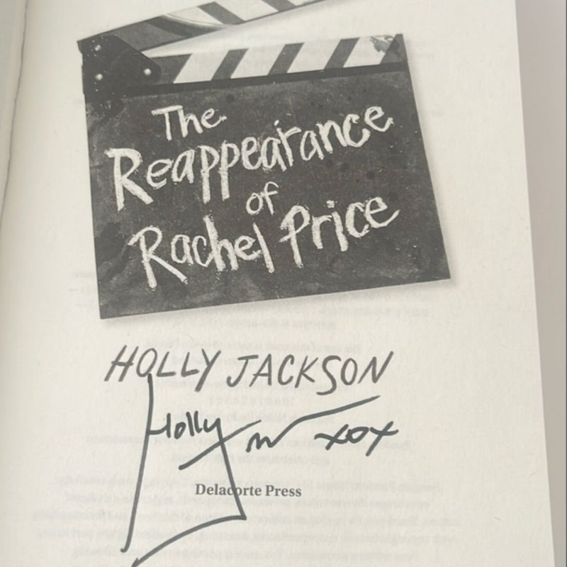 The Reappearence of Rachel Price SIGNED EDITION