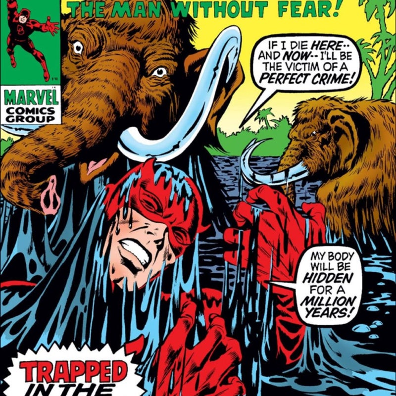 Daredevil #66 (Trapped In The Tar Pits Of Death!) Marvel Comics 1970