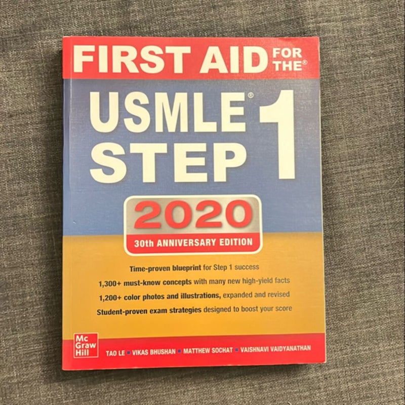 First Aid for the USMLE Step 1 2020, Thirtieth Edition