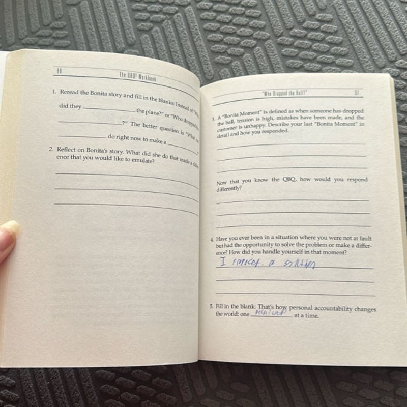 The QBQ! Workbook by John G. Miller, Kristin E. Lindeen