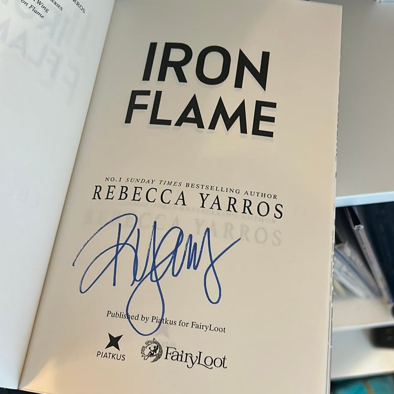 Iron Flame Signed Fairyloot Edition