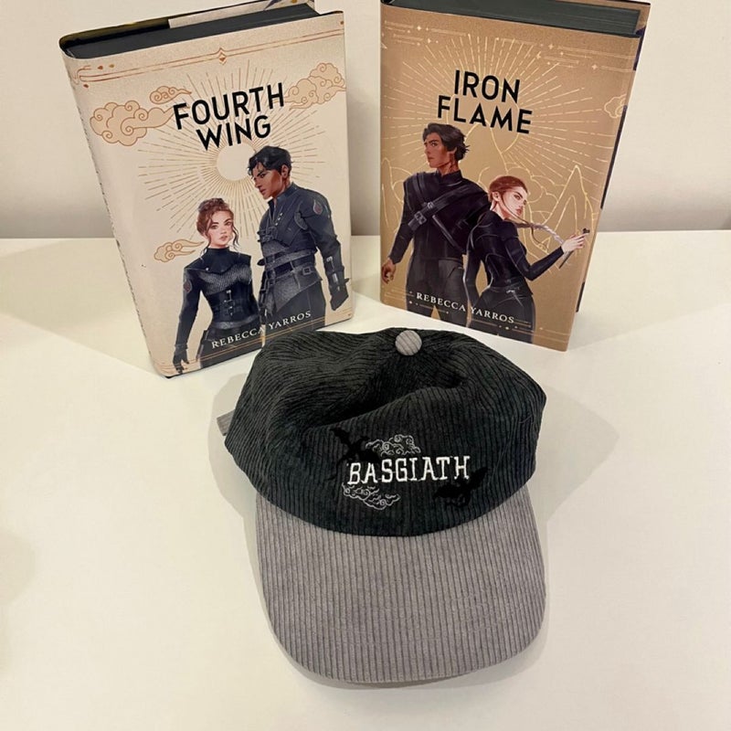 Fairyloot Exclusive Editions: Fourth Wing + Iron Flame & Basgiath Cap