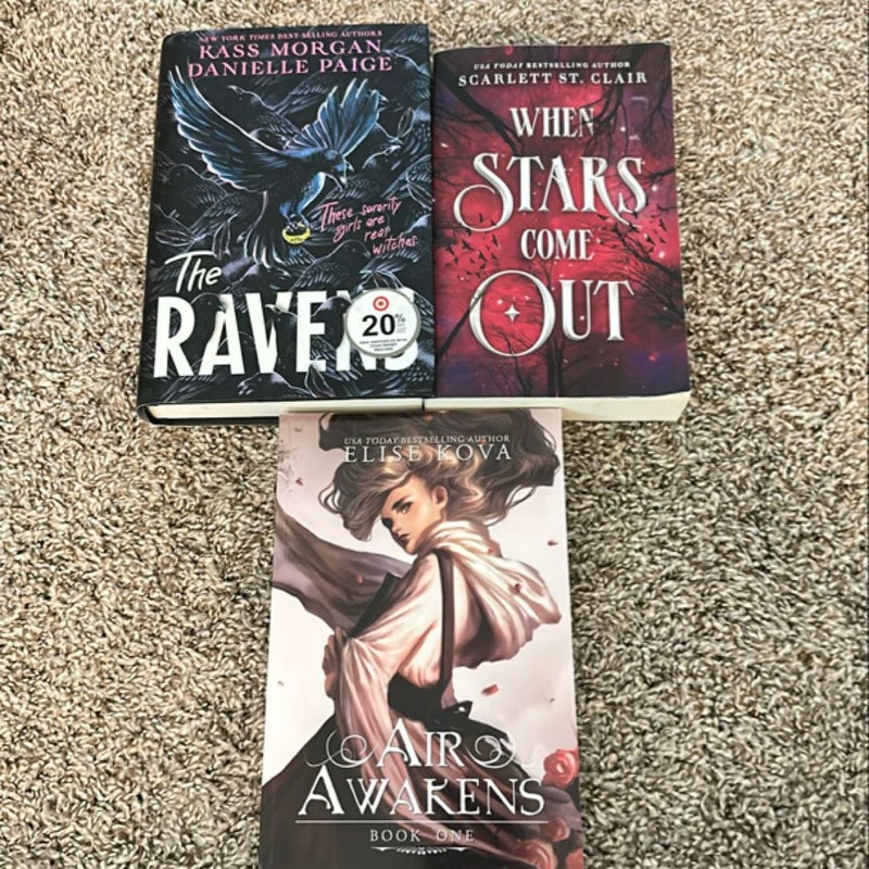 YA Fantasy Bundle: The Ravens/When Stars Come Out/Air Awakens