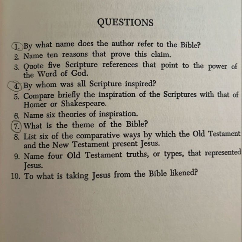 The Bible and Prayer