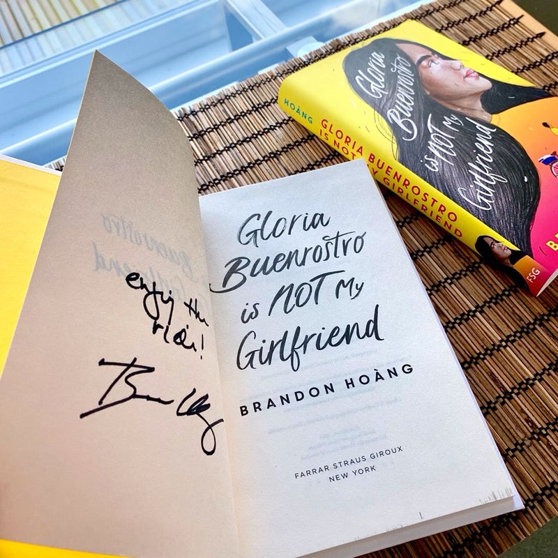 Signed Gloria Buenrostro Is Not My Girlfriend Brandon Hoàng Giveaway HC 1st