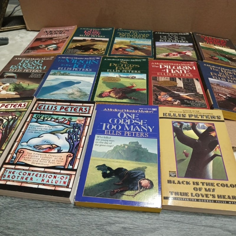 14 Ellis Peters books lot bundle