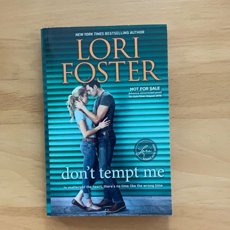 Don't Tempt Me (signed ARC)