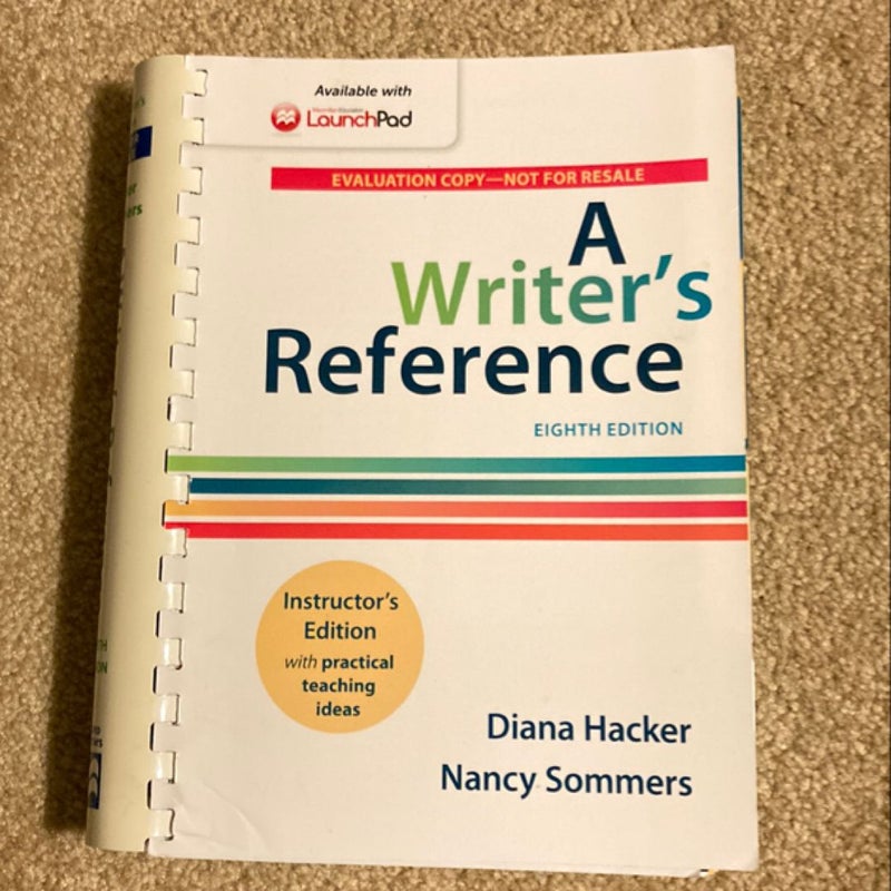 A Writer’s Reference