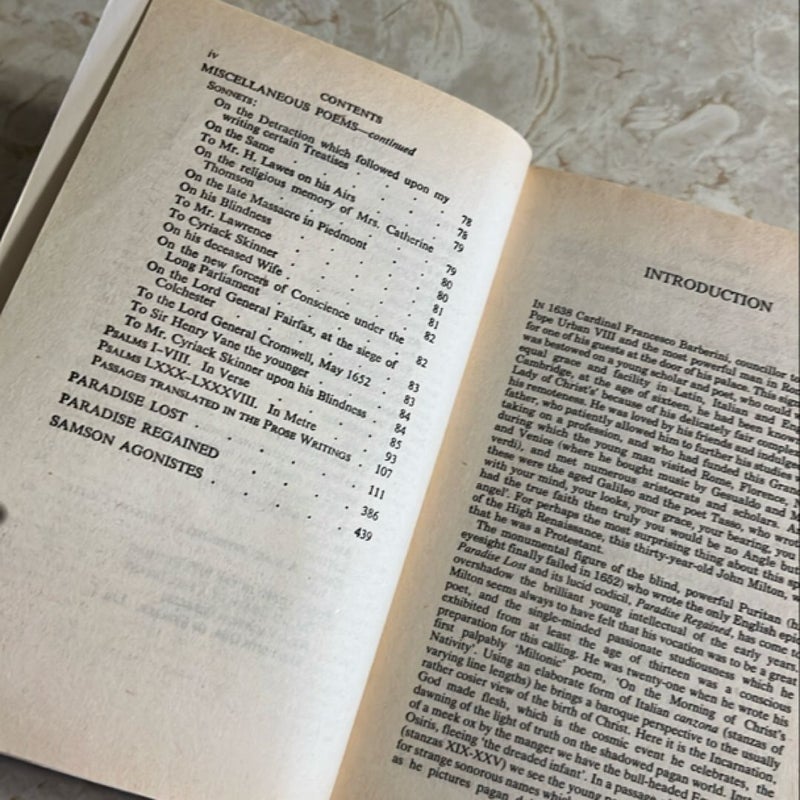 The English Poems of John Milton