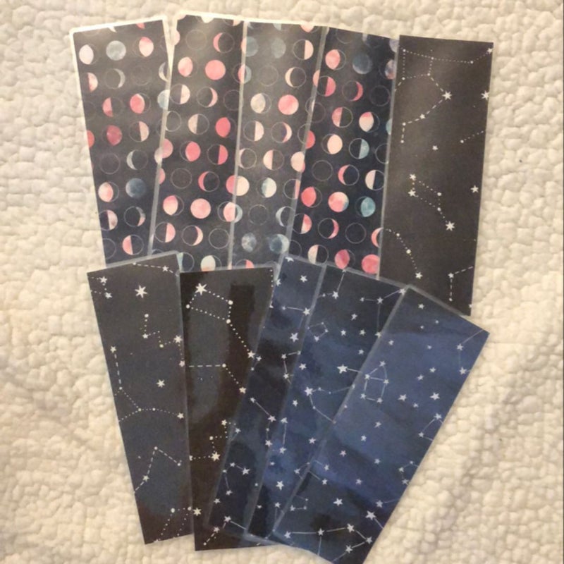 Starry Bookmarks - 10 