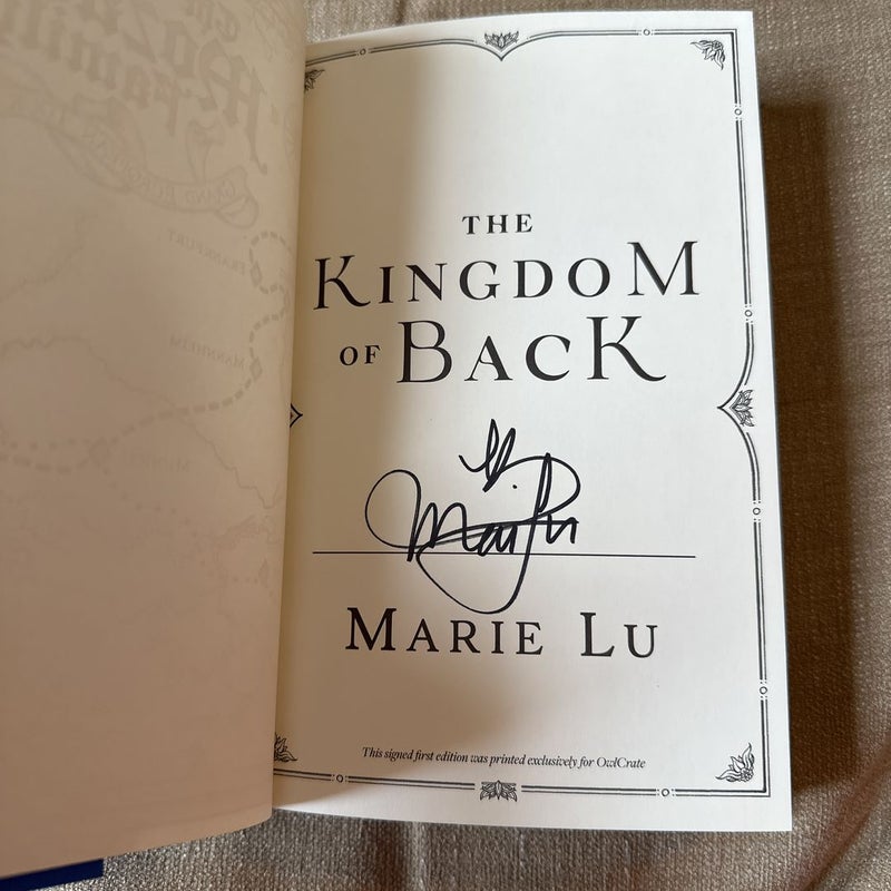 The Kingdom of Back - OwlCrate edition SIGNED 