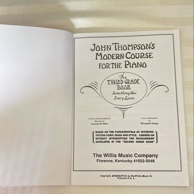 John Thompson's Modern Course for the Piano - Third Grade (Book Only)