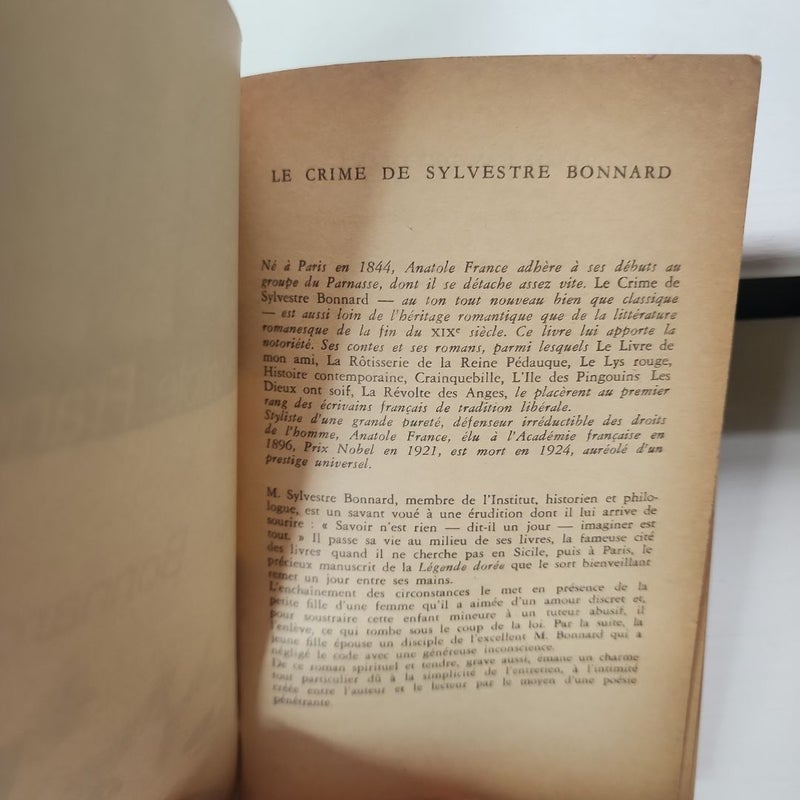 The Crime of Sylvestre Bonnard
