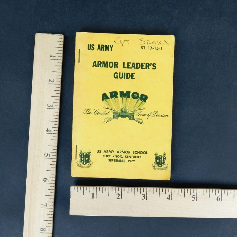 Army Manual: Armor Leader's Guide 1972 