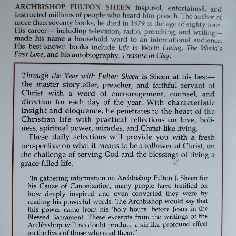 Through the Year with Fulton Sheen