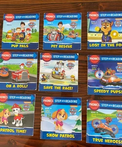 Paw Patrol - Phonics- Step into Reading Set ( *SOME BOOKS MISSING FROM SET*)