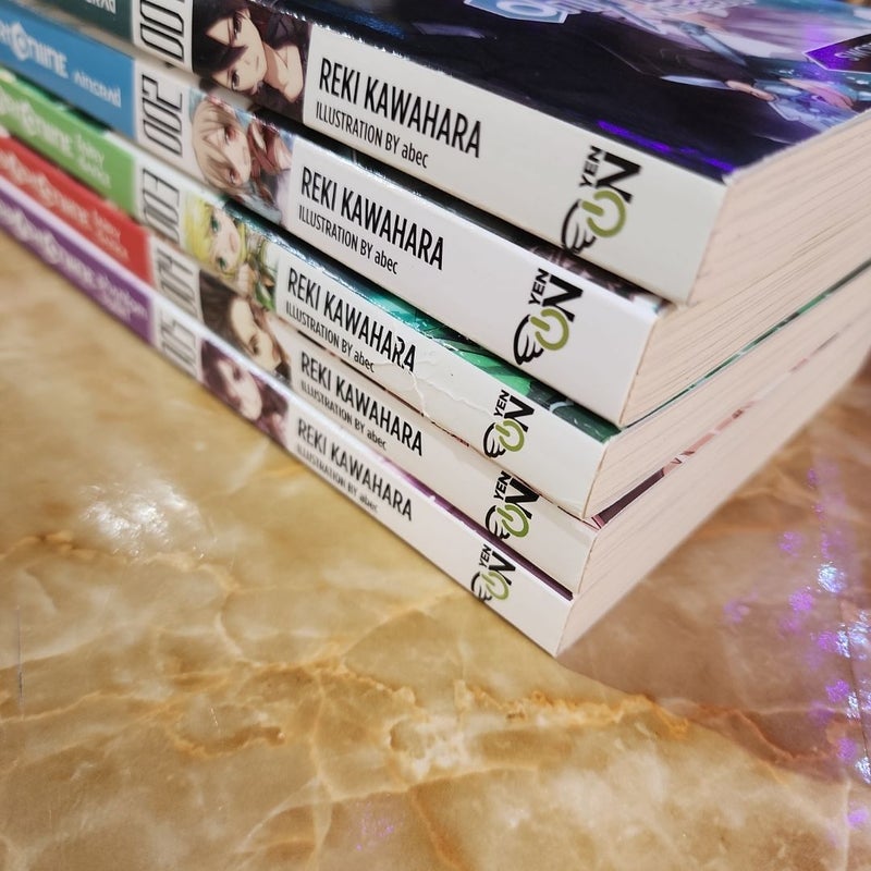 Sword Art Online 1: Aincrad (light Novel) Vol 1, 2, 3, 4, & 5