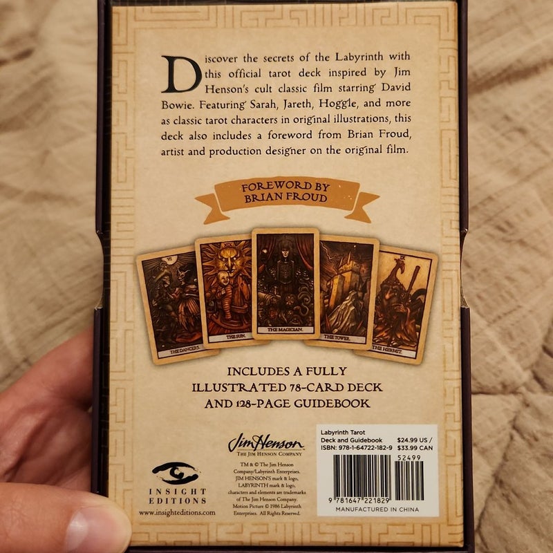 Labyrinth Tarot Deck and Guidebook Movie Tarot Deck