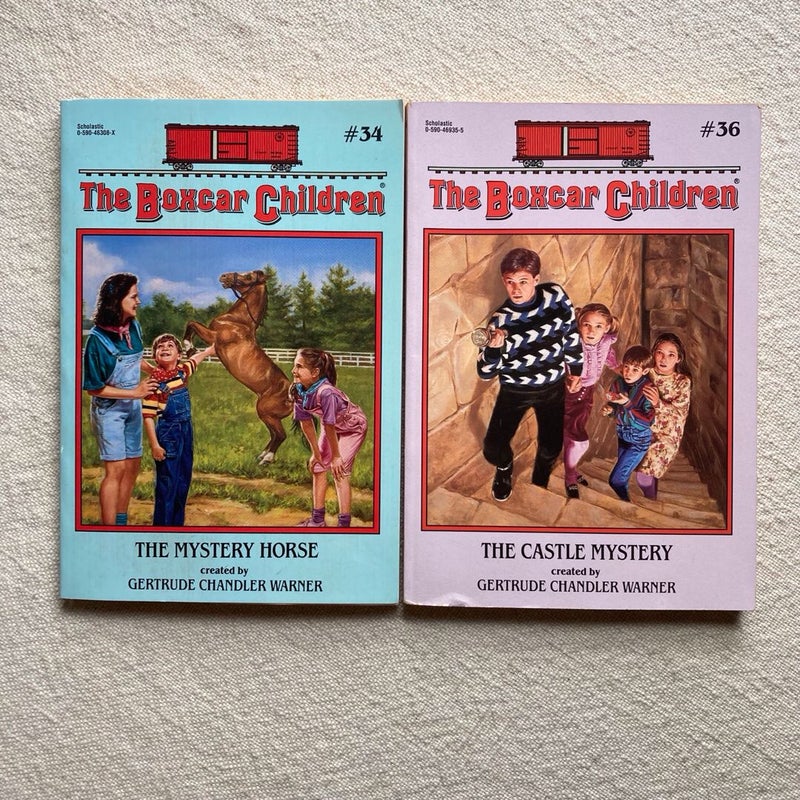 The Boxcar Children 34 The Mystery Horse & 36 The Castle Mystery