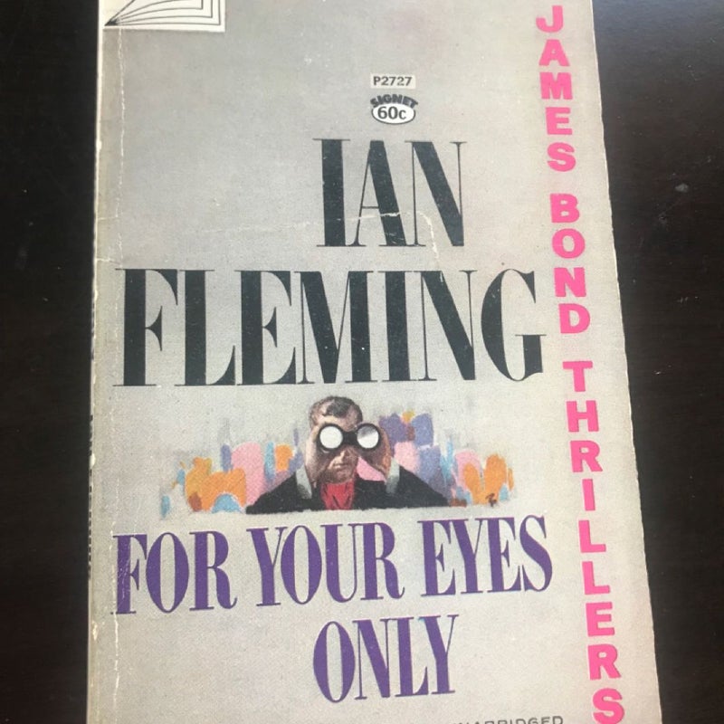 For Your Eyes Only Ian Fling 1960 5 James Bond Thrillers Paperback Signet