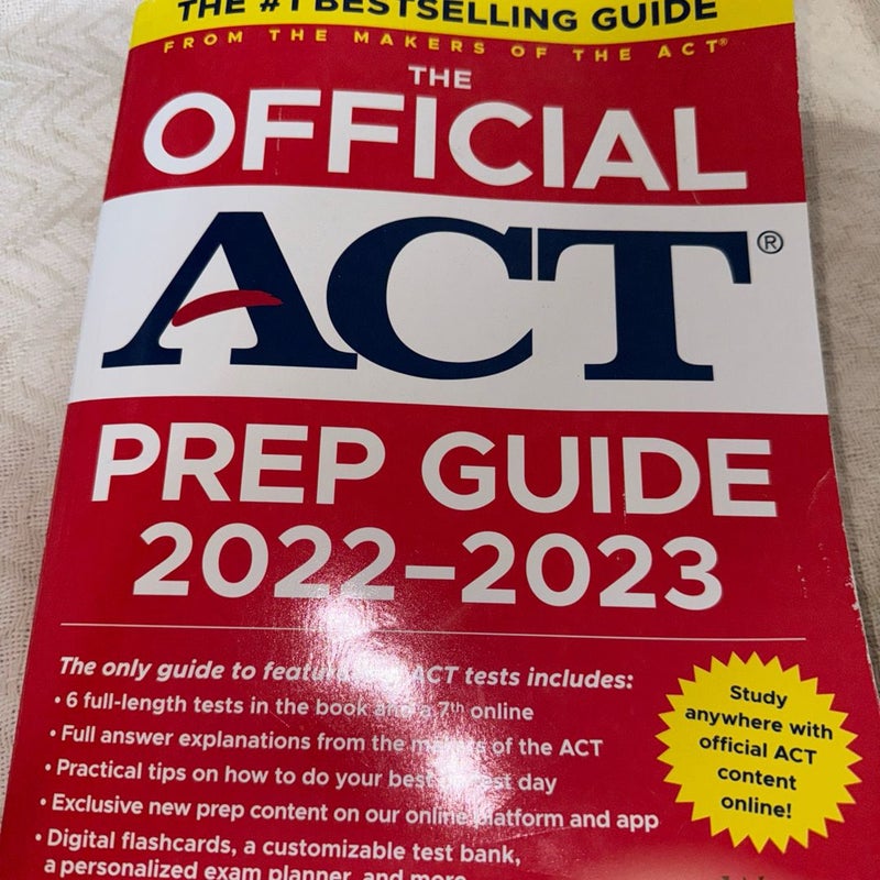 The Official ACT Prep Guide 2022-2023, (Book + Online Course)