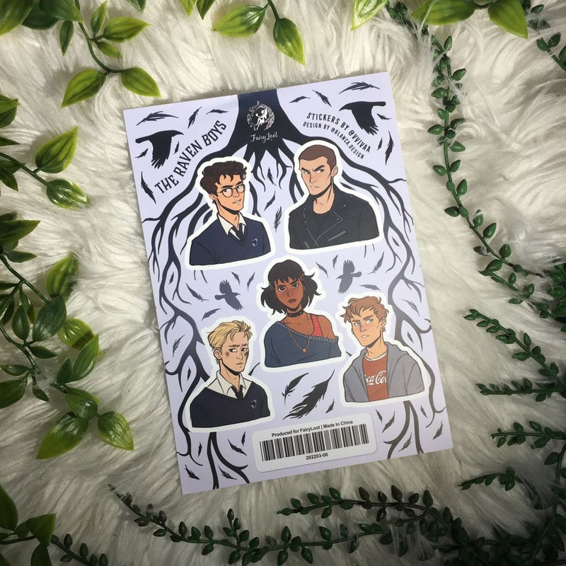 FairyLoot The Raven Cycle Sticker Sheet 