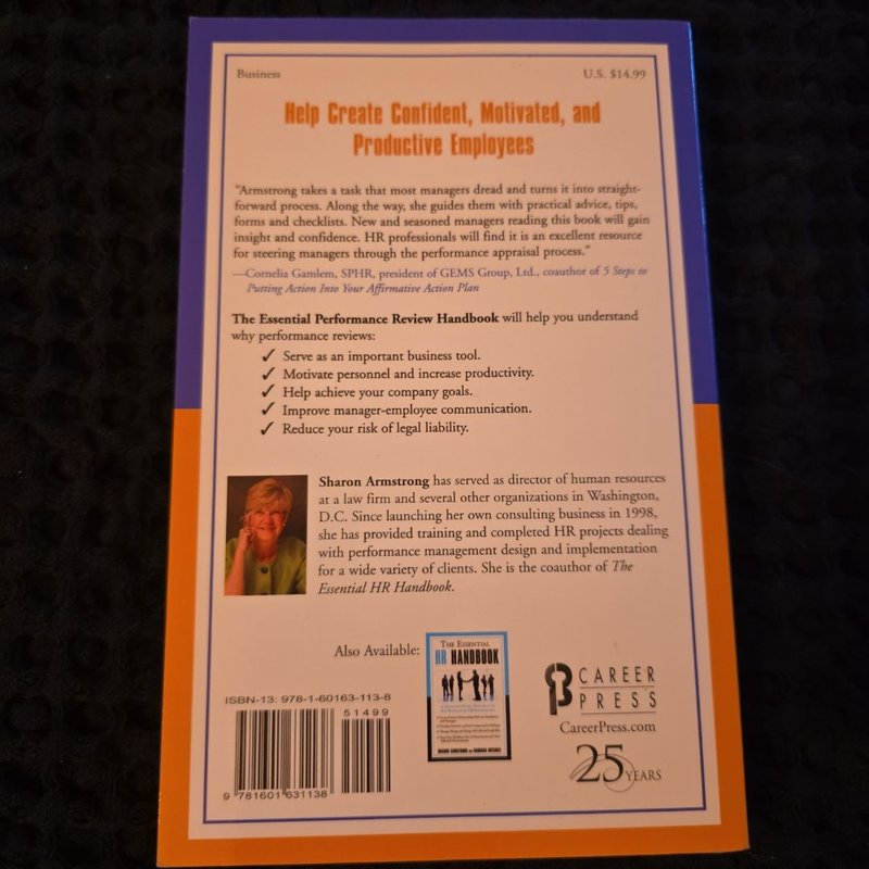 The Essential Performance Review Handbook by Sharon Armstrong