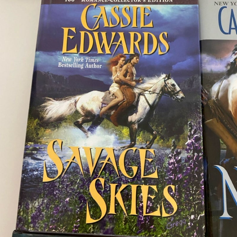 Book lot of 4 Cassie Edwards books 