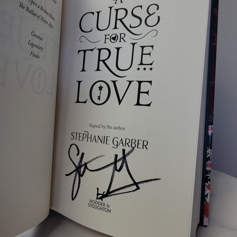 A Curse For True Love SIGNED Exclusive Edition Hidden Dagger Cover