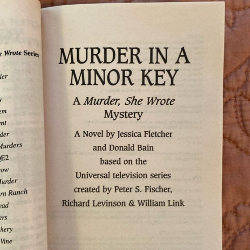 Murder, She Wrote: Murder in a Minor Key