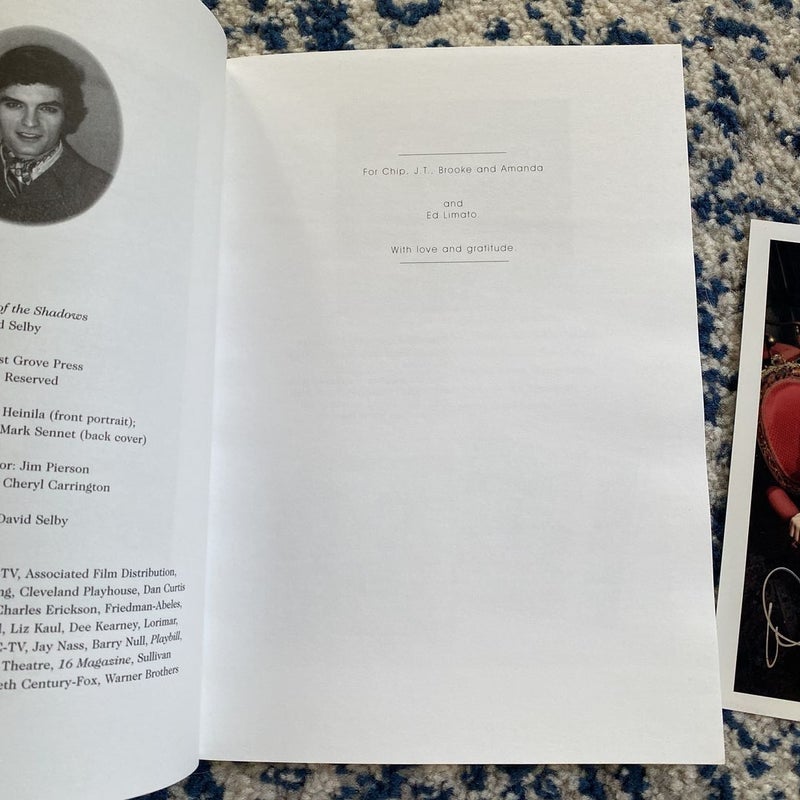 In and Out of Shadows with signed David Selby photo