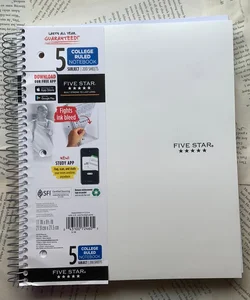 5 subject Notebook 