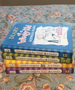 Bundle of 4 books, Diary of a Wimpy Kid # 2 /#3/#4/#5