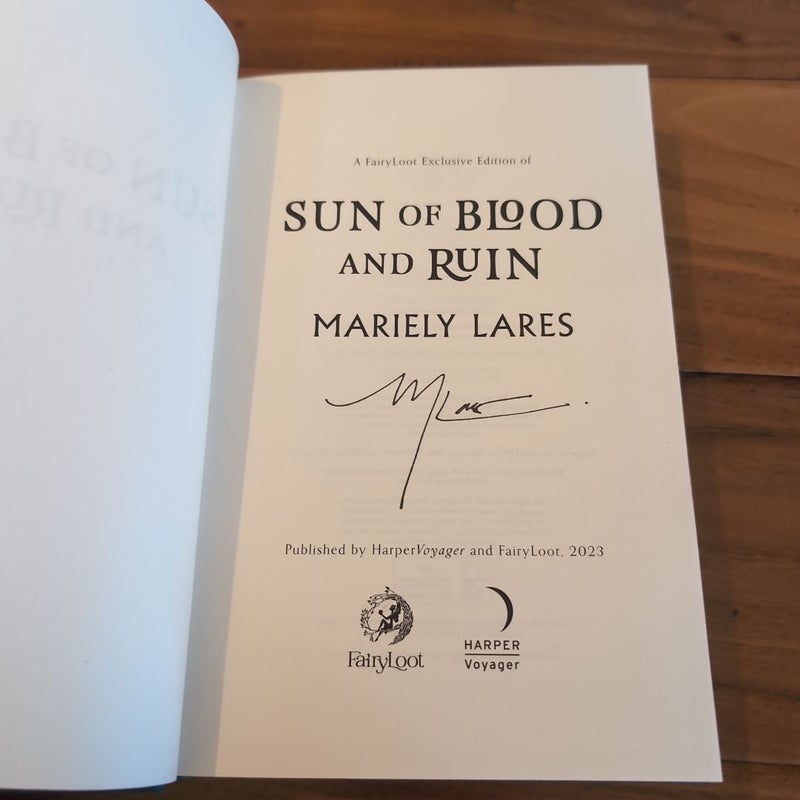 Sun of Blood and Ruin - Fairyloot special edition 