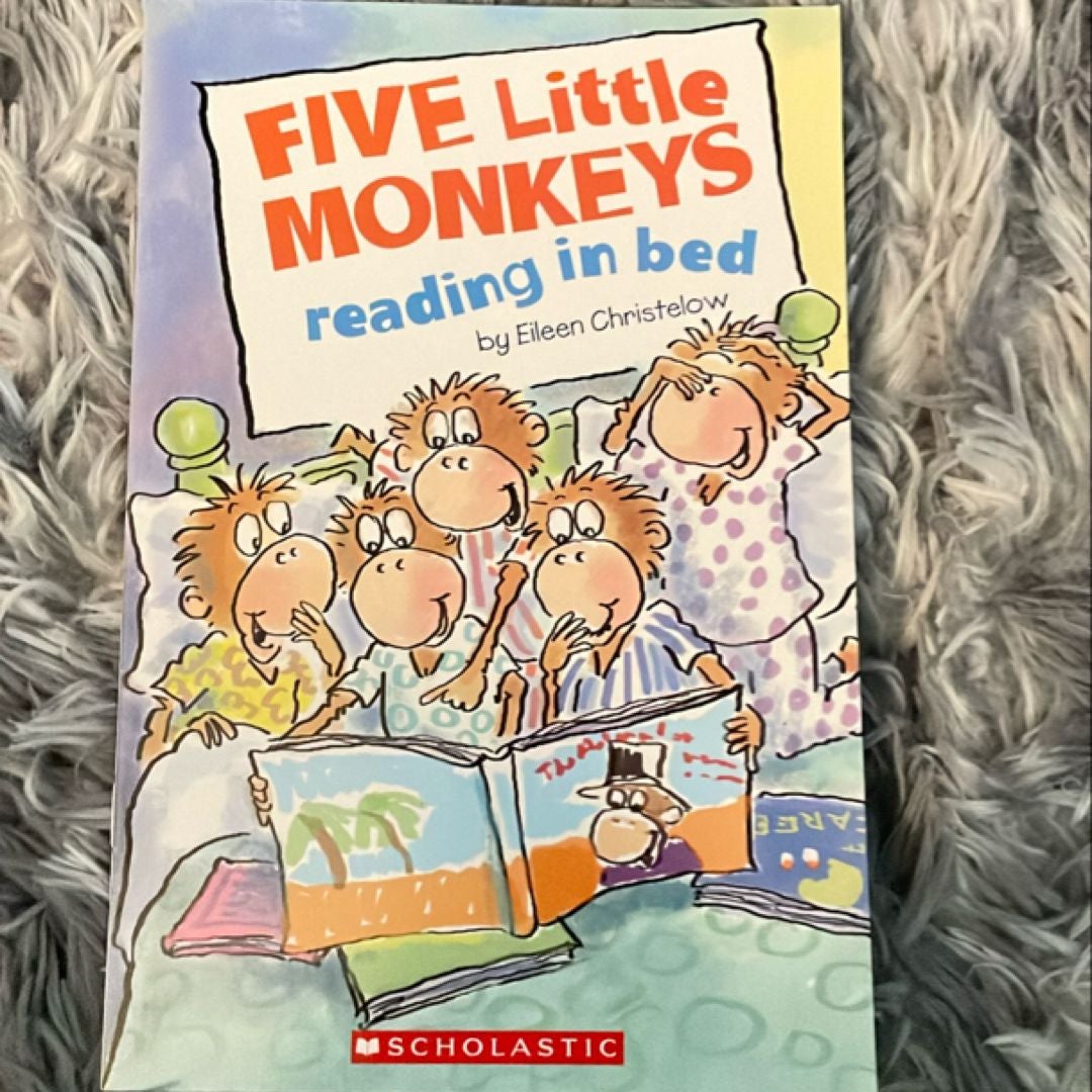 Five Little Monkeys Reading in Bed