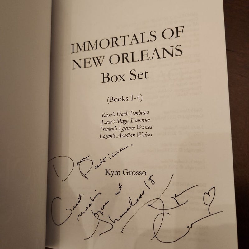 Immortals of New Orleans *SIGNED BOX SET BOOKS 1-4*