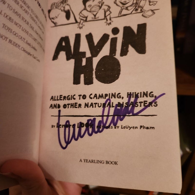 *Signed* Alvin Ho: Allergic to Camping, Hiking, and Other Natural Disasters