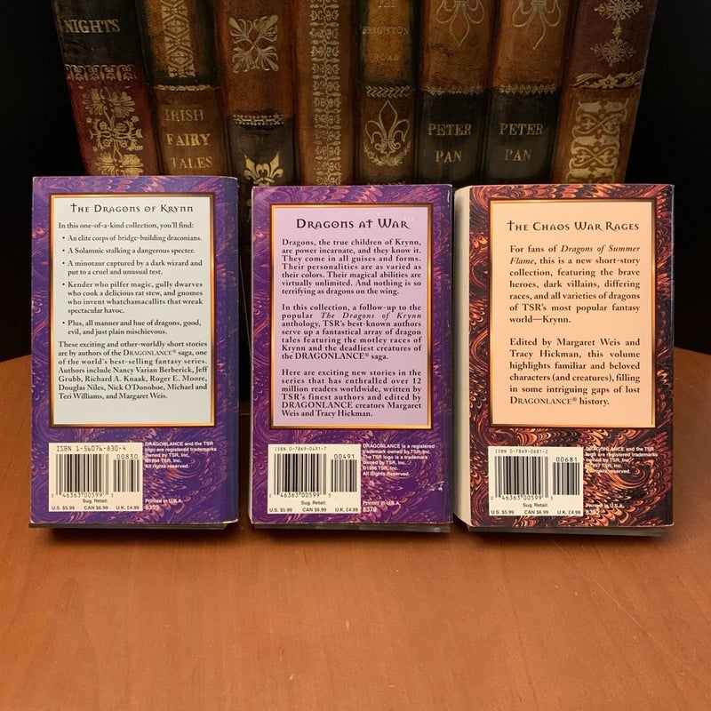 DragonLance: Complete Dragon Anthology Trilogy Set: The Dragons of Krynn, The Dragons at War, The Dragons of Chaos