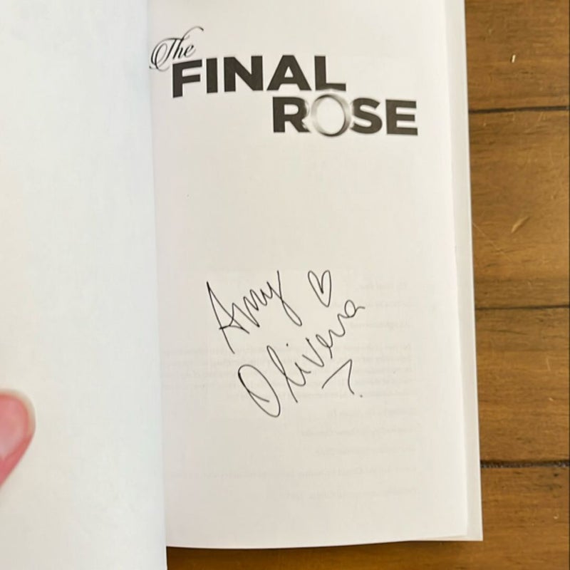 The Final Rose signed*Probably Smut Edition*