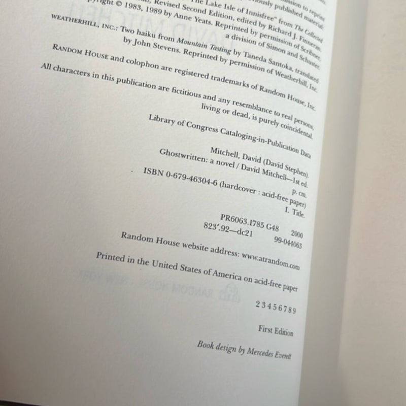Ghostwritten (FIRST EDITION)