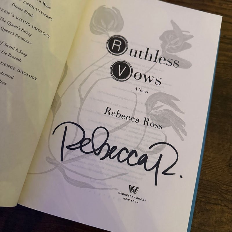 SIGNED Divine Rivals and Ruthless Vows 1st editions