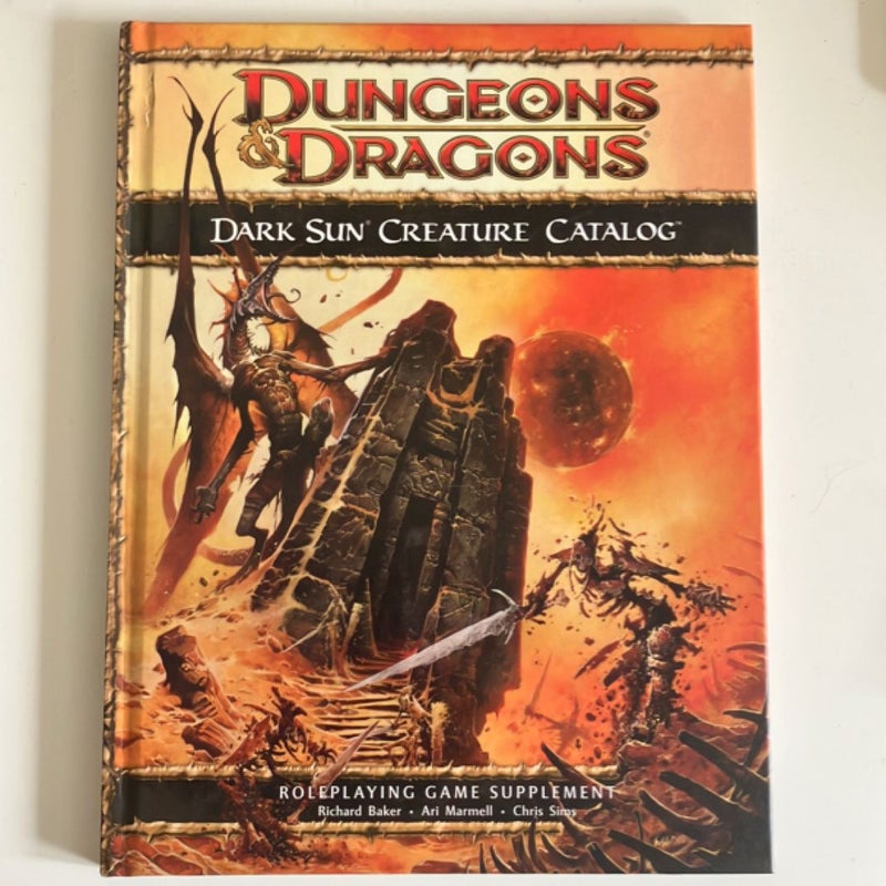 Dark Sun Creature Catalog