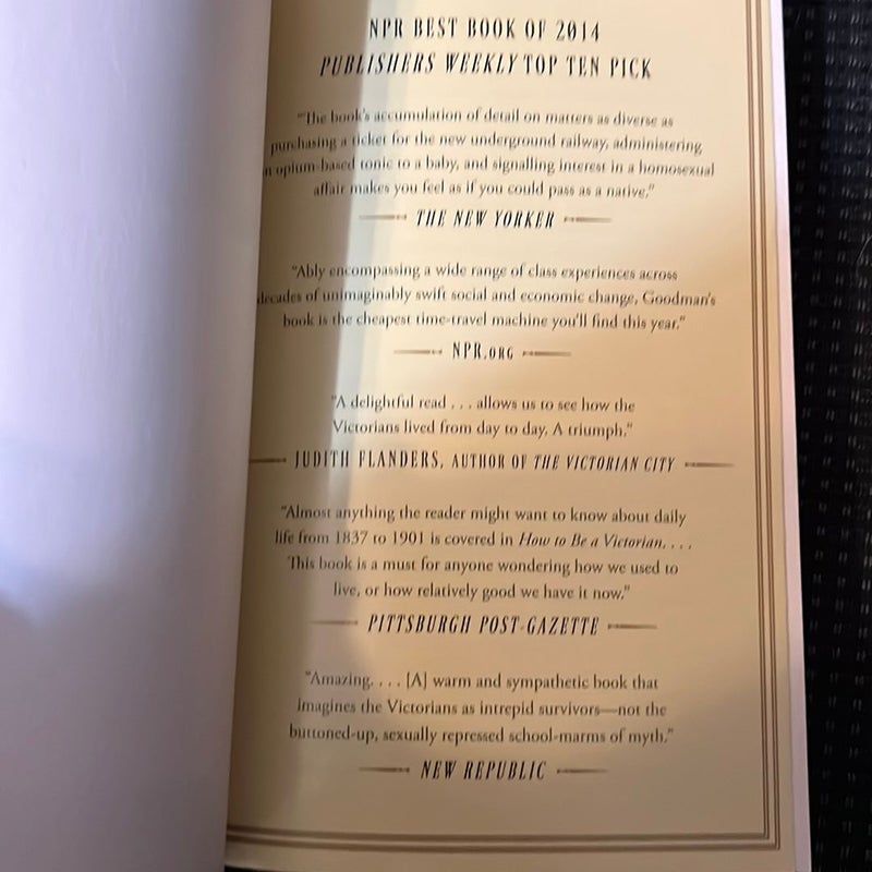 How to Be a Victorian
