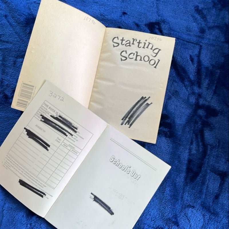 Starting School & School’s Out BOOK BUNDLE