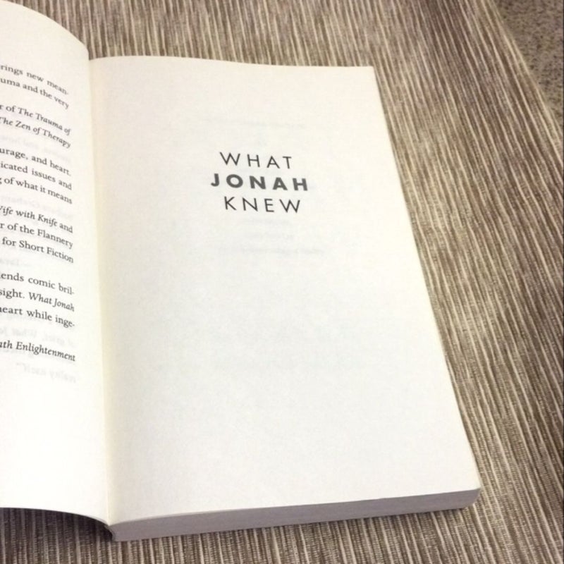 What Jonah Knew