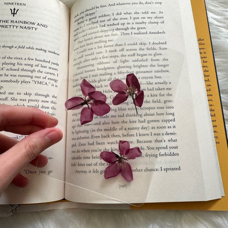 Real Flower Handmade Window Bookmark 