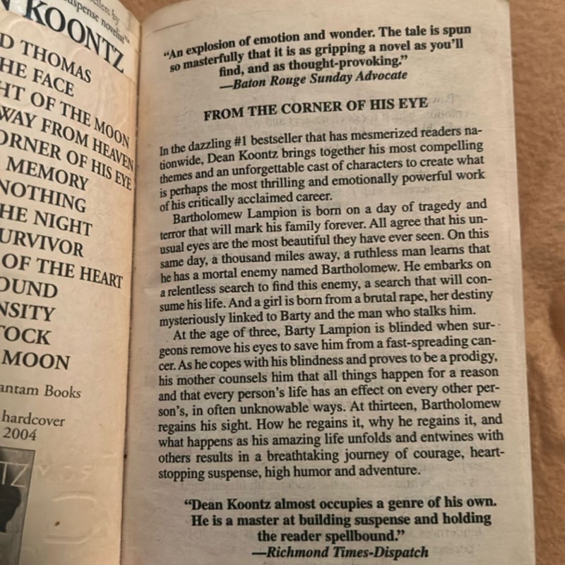 From the Corner of His Eye